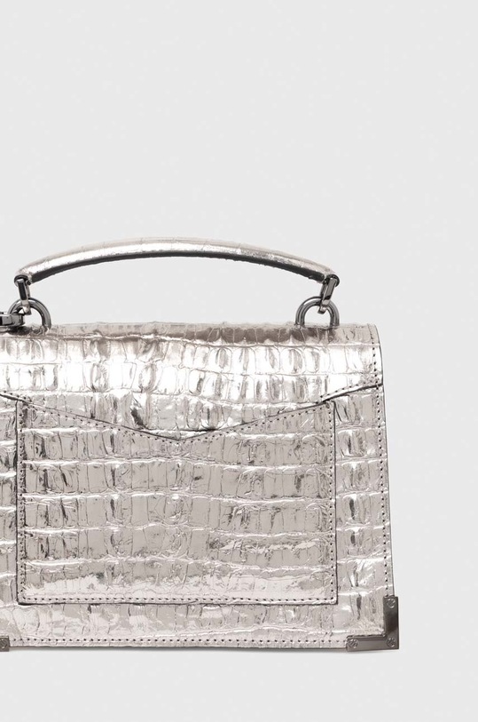 Akcesoria The Kooples torebka skórzana AFSEMILYS105 srebrny