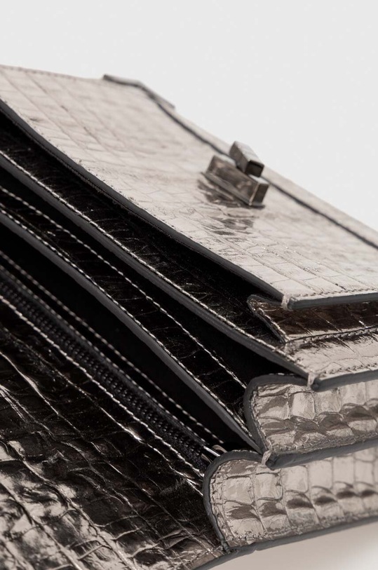 The Kooples torebka skórzana AFSEMILYS105 srebrny