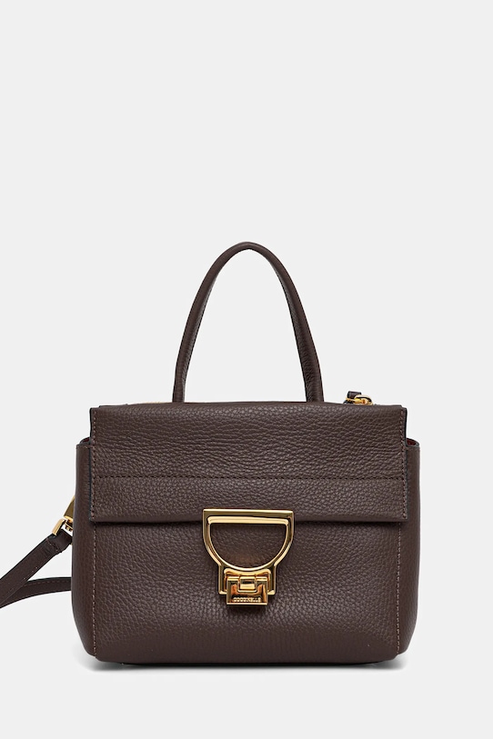 Kožená kabelka Coccinelle ARLETTIS hnědá E1.MD5.18.02.01