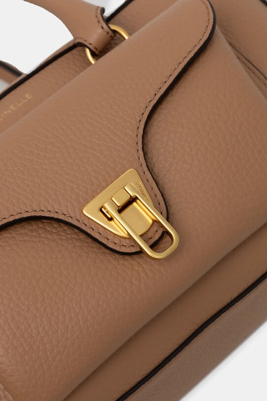 Coccinelle torebka skórzana COCCINELLE BEAT SOFT beżowy E1.MF6.18.04.01