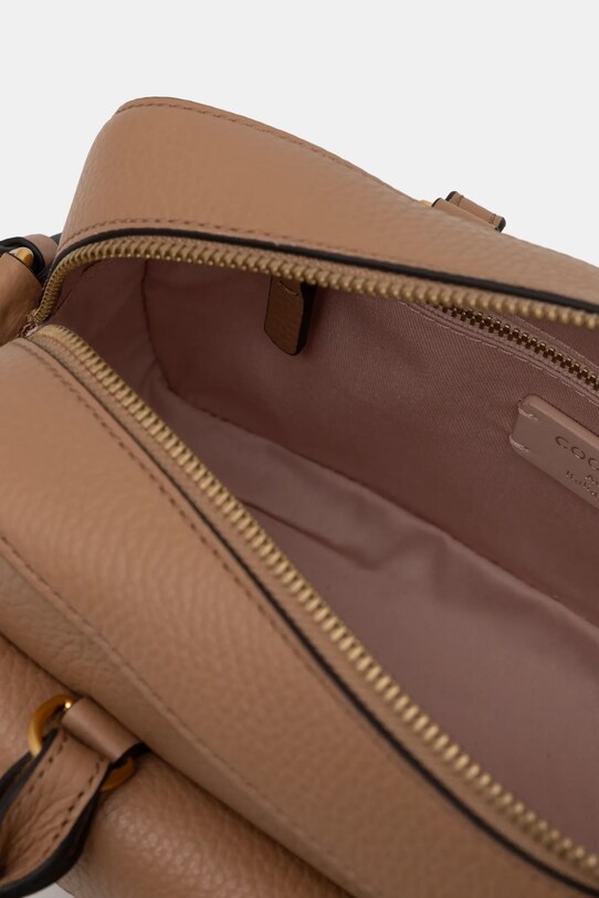 Coccinelle torebka skórzana COCCINELLE BEAT SOFT E1.MF6.18.04.01 beżowy