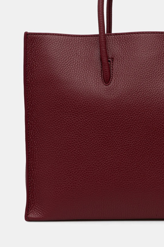 Accesorii Coccinelle poșetă de piele COCCINELLEMYRTHA MAXI LOG E1.QBB.18.02.01 burgundia