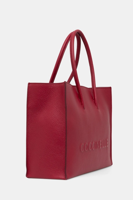 Kožená kabelka Coccinelle COCCINELLEMYRTHA MAXI LOG E1.QBB.18.02.01 burgundské AW25