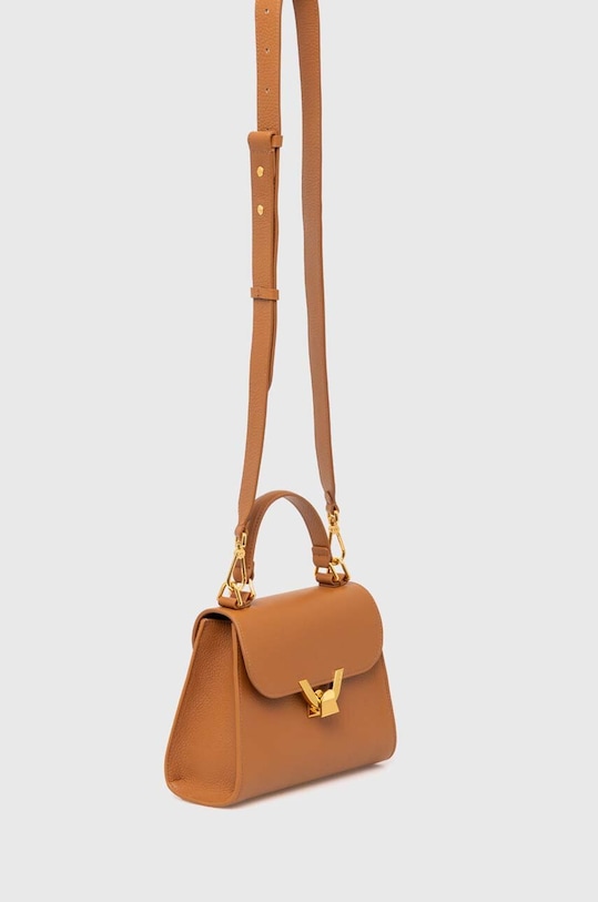 Coccinelle torebka skórzana DEW E1.QTF.18.01.01 brązowy AW24