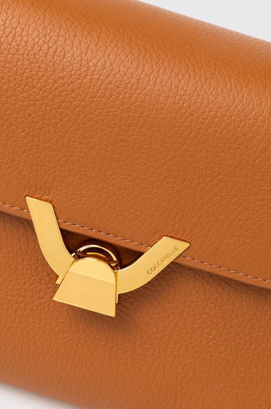 Accesorii Coccinelle poseta de piele COCCINELLEDEW E1.QTF.18.01.01 maro