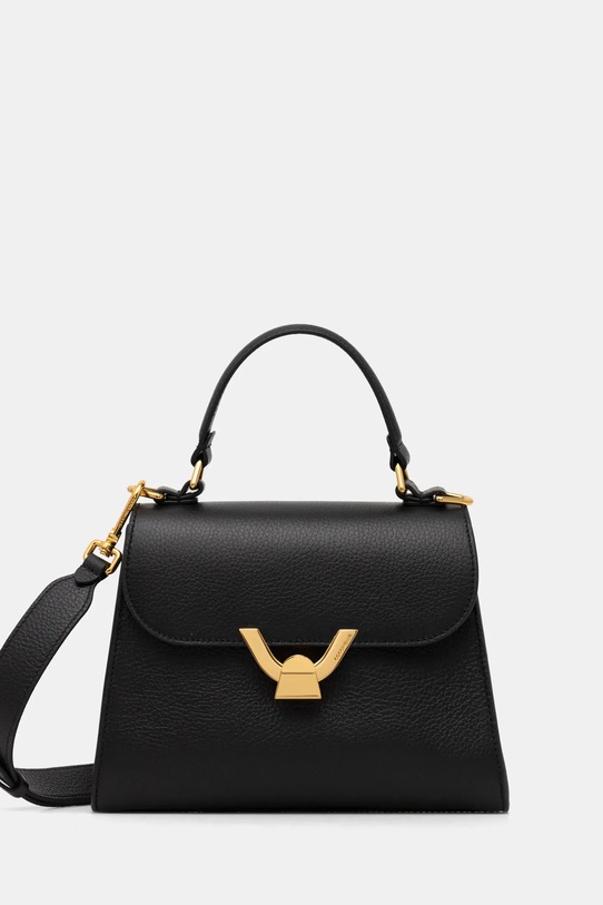 Coccinelle poseta de piele COCCINELLEDEW uni negru E1.QTF.18.01.01