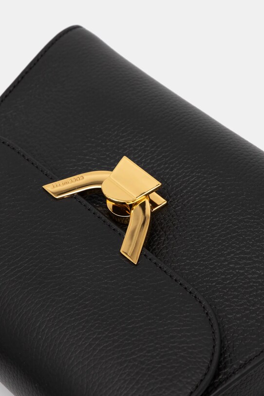 Accesorii Coccinelle poseta de piele COCCINELLEDEW E1.QTF.18.01.01 negru