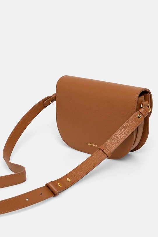 Accesorii Coccinelle poseta de piele COCCINELLEDEW E1.QTF.15.03.01.CO maro