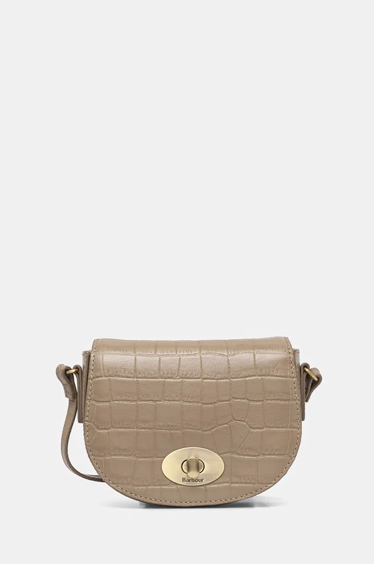 Barbour torebka skórzana skóra licowa beżowy LBA0389