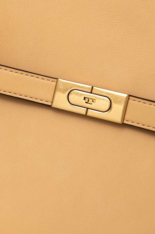 Akcesoria Tory Burch torebka skórzana Lee Radziwill Double 154749.200 beżowy