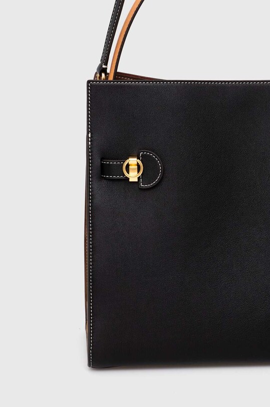 Kožená kabelka Tory Burch CN Lee Radziwill Double Bag čierna 59533.001