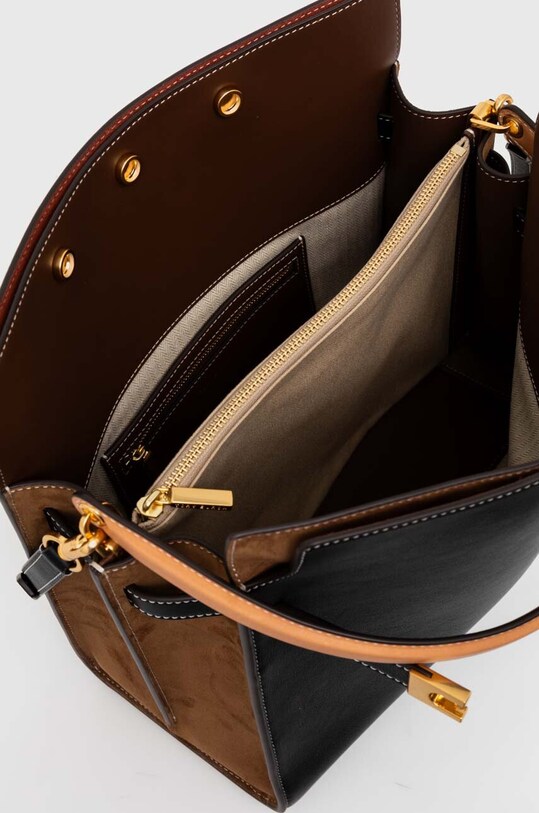 Kožená kabelka Tory Burch CN Lee Radziwill Double Bag 59533.001 čierna