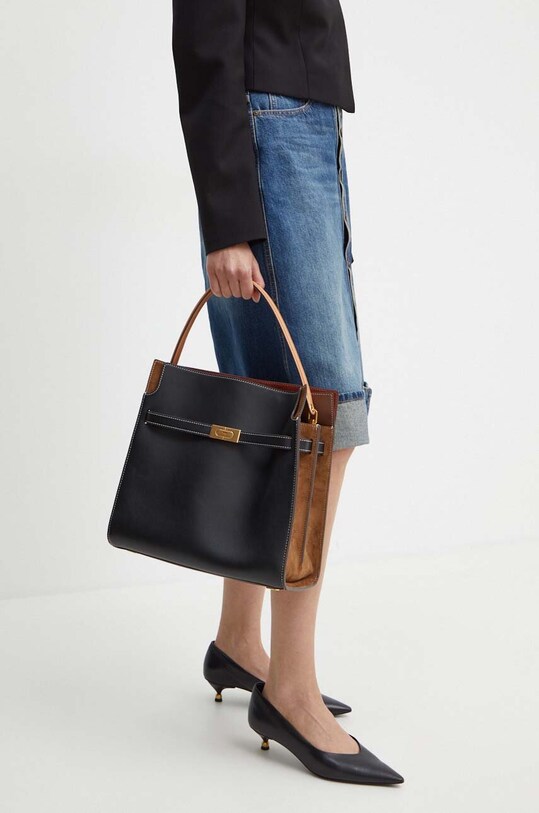 Kožená kabelka Tory Burch CN Lee Radziwill Double Bag 59533.001