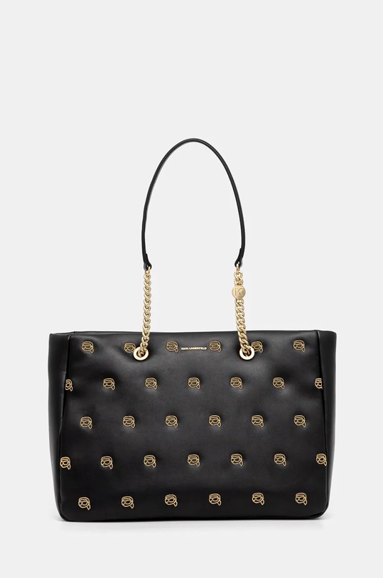 Τσάντα Karl Lagerfeld απομίμηση λείου δέρματος μαύρο 246W3031
