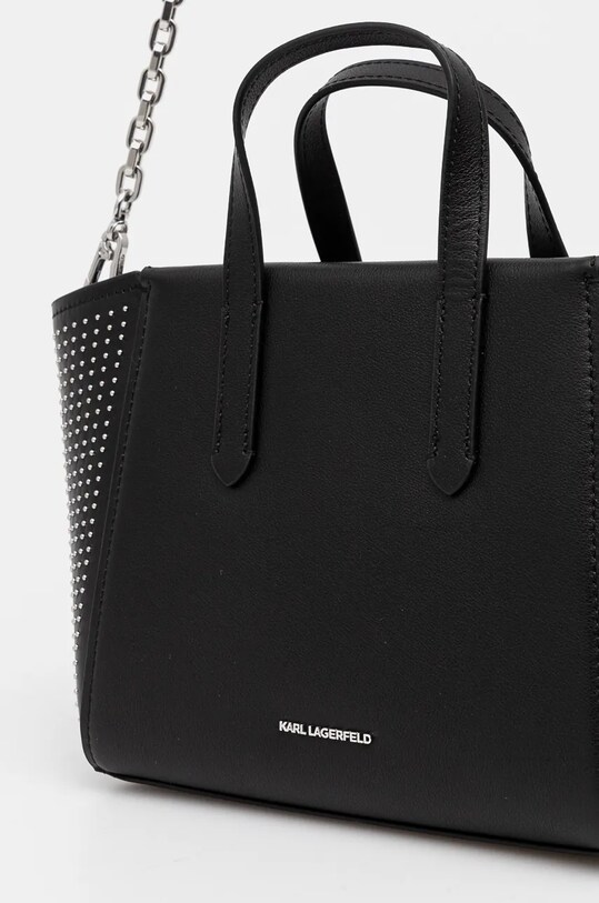 Шкіряна сумочка Karl Lagerfeld чорний 246W3030