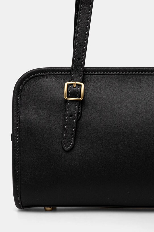 Accesorii Coach poseta de piele Glovetanned leather swing CM565 negru