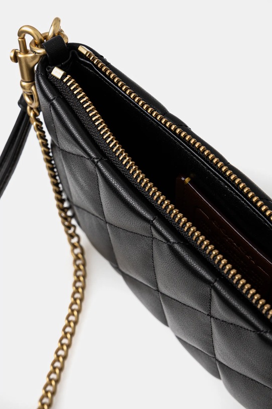 Kožené psaníčko Coach CW580 černá