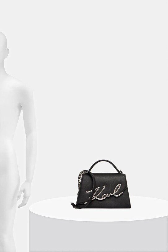Karl Lagerfeld torebka skórzana A1W30036 czarny
