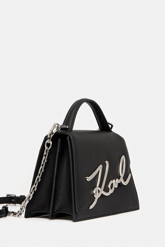 Karl Lagerfeld torebka skórzana A1W30036 czarny AA00