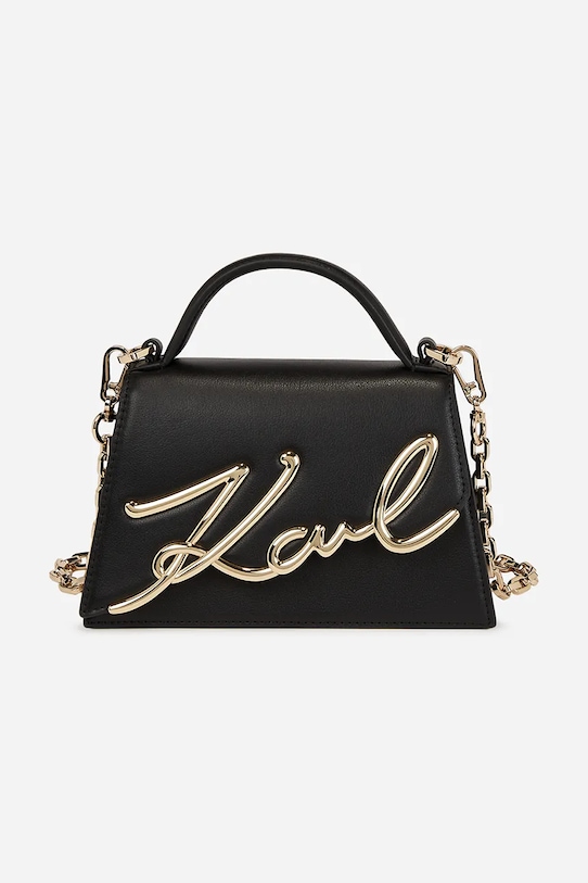 Karl Lagerfeld torebka K/SIGNATURE nie mieści A4 czarny A1W30038