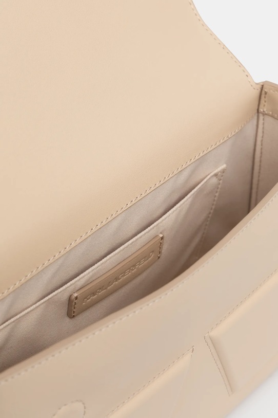 Кожаная сумочка Karl Lagerfeld IKON/K A1W30154 бежевый
