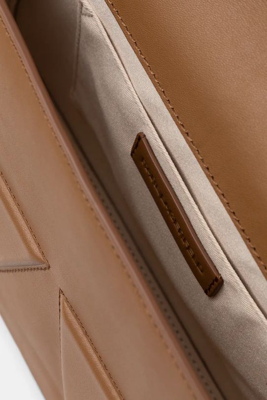 Шкіряна сумочка Karl Lagerfeld IKON/K A1W30154 коричневий