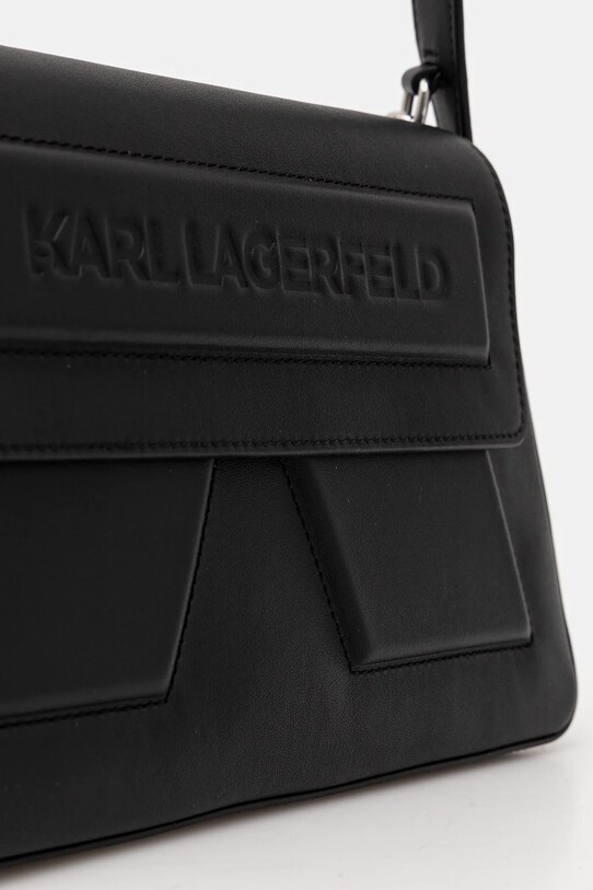 Шкіряна сумочка Karl Lagerfeld IKON/K чорний A1W30154