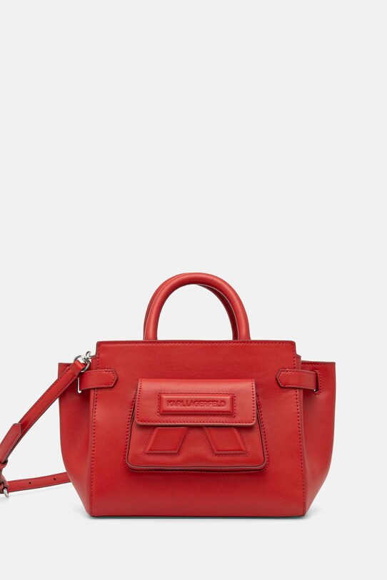Кожаная сумочка Karl Lagerfeld кожа красный A1W30443