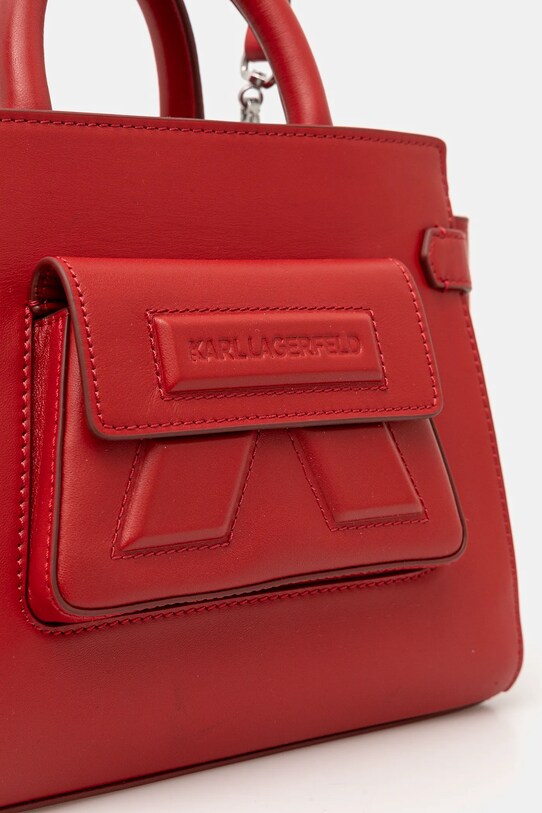 Кожаная сумочка Karl Lagerfeld красный A1W30443