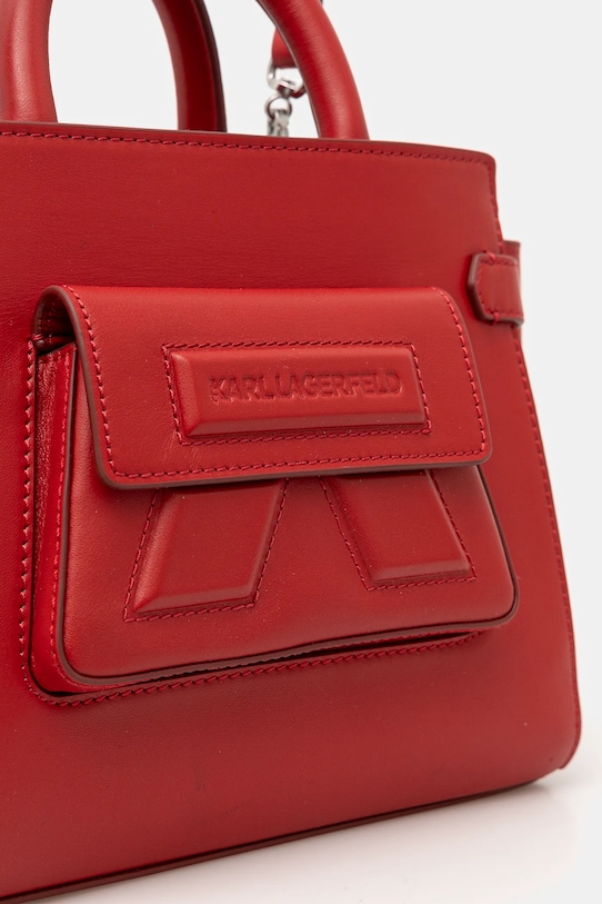 Кожаная сумочка Karl Lagerfeld красный A1W30443