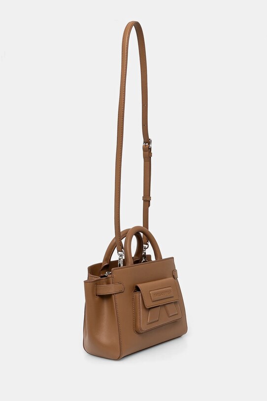 Шкіряна сумочка Karl Lagerfeld A1W30443 коричневий AA00