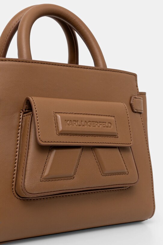 Karl Lagerfeld poseta de piele maro A1W30443