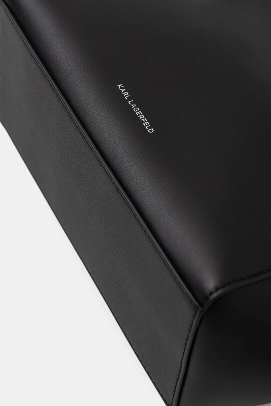 Шкіряна сумочка Karl Lagerfeld чорний A1W30443