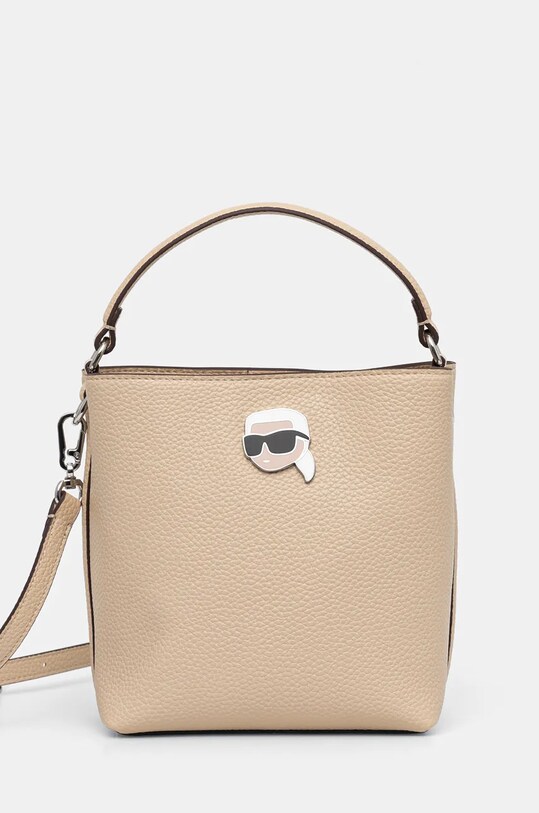 Karl Lagerfeld torebka IKON aplikacja beżowy A1W30468
