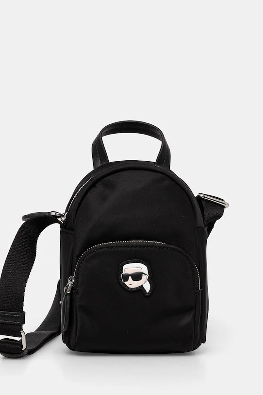 Kabelka Karl Lagerfeld IKON hladký černá A1W32041