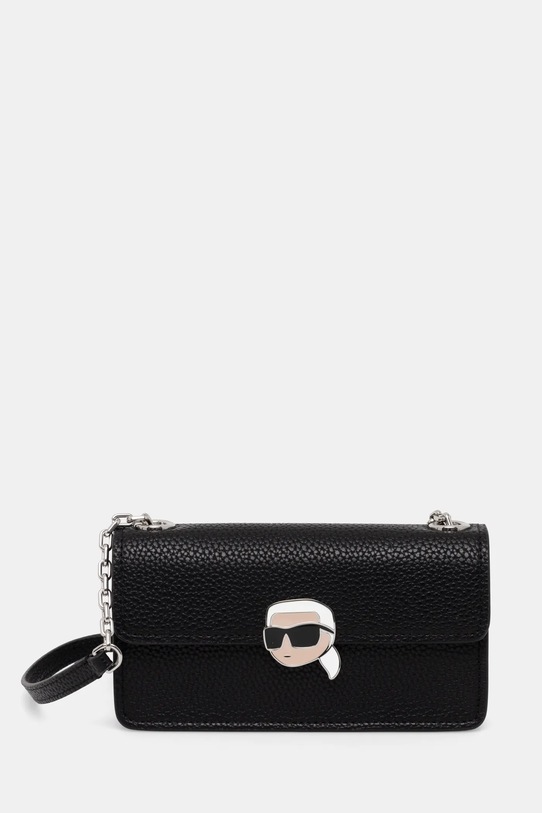 Kabelka Karl Lagerfeld jednofarebný čierna A1W32123