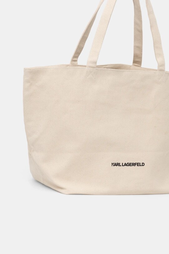 Аксесуари Бавовняна сумка Karl Lagerfeld A1W50022 бежевий