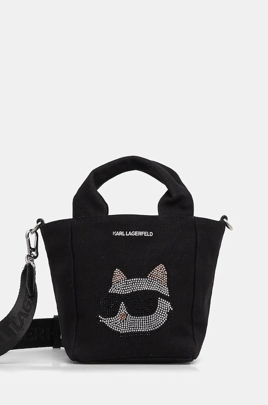 Karl Lagerfeld torebka IKON tekstylny czarny A1W50087