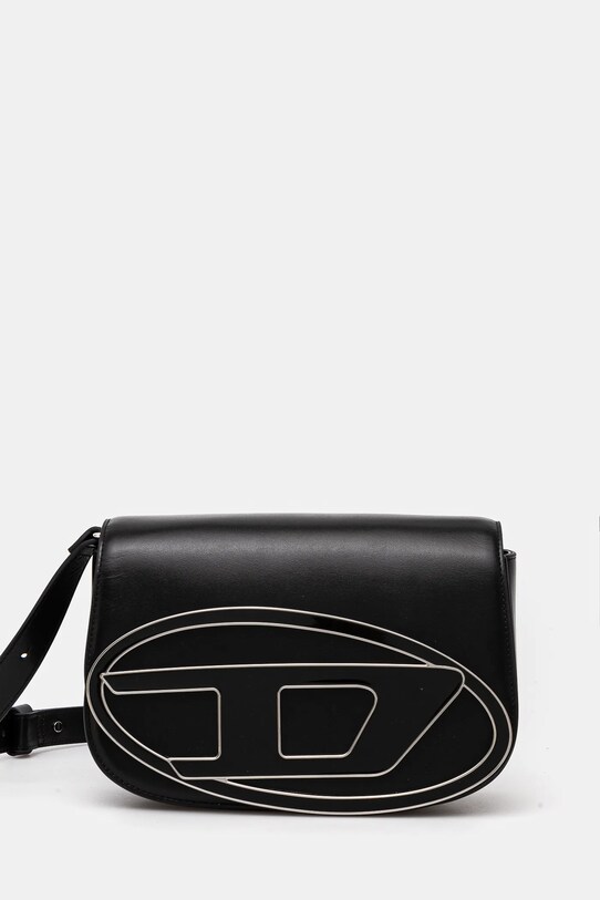 Кожаная сумочка Diesel 1DR 1DR M shoulder bag аппликация чёрный X09568.PR818