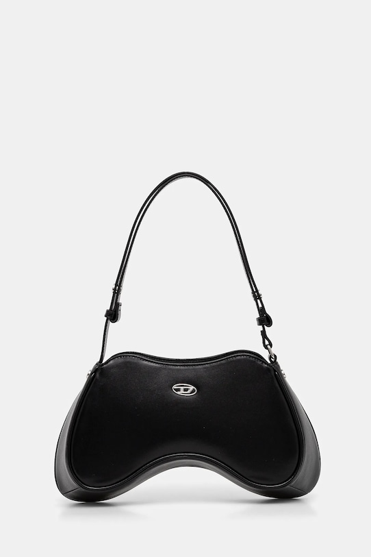 Diesel bőr táska PLAY PLAY SHOULDER cross bodyb nappa bőr fekete X10201.PR227