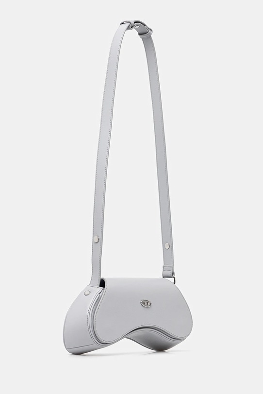 Kožená kabelka Diesel PLAY PLAY CROSSBODY cross body X10221.PR227 sivá AA00