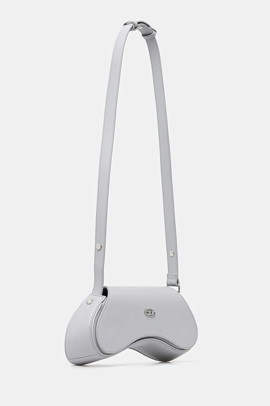 Kožená kabelka Diesel PLAY PLAY CROSSBODY cross body X10221.PR227 sivá AA00
