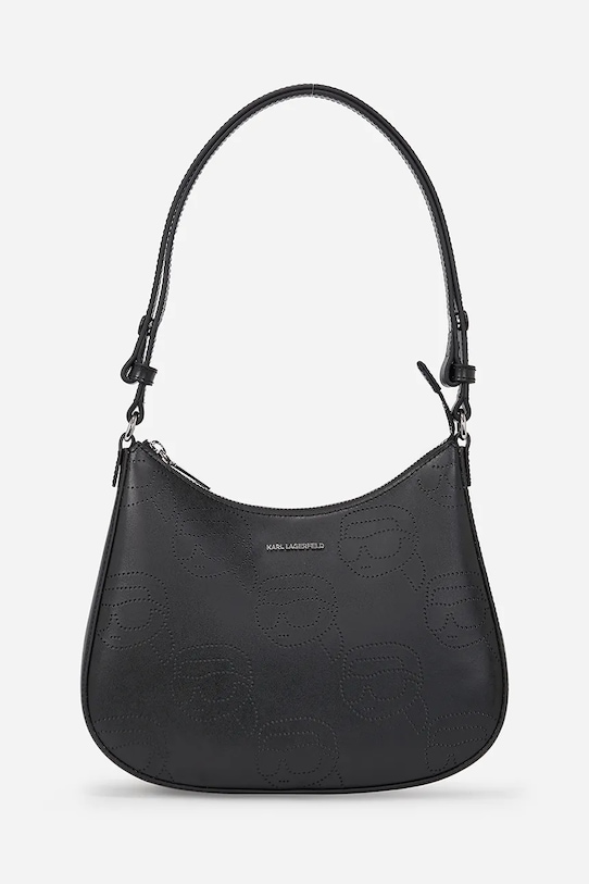 Karl Lagerfeld poseta de piele IKON nu incape in A4 negru A2W30107