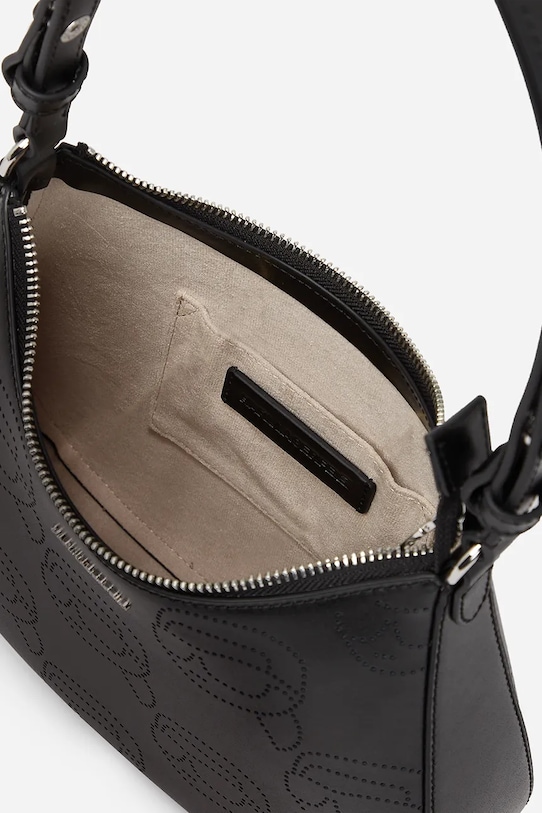 Accesorii Karl Lagerfeld poseta de piele IKON A2W30107 negru