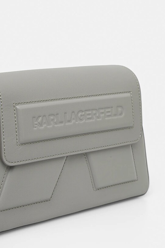 Karl Lagerfeld torebka skórzana szary A2W30198