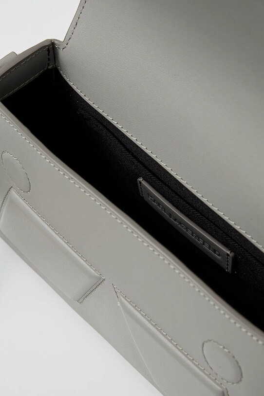 Karl Lagerfeld bőr táska A2W30198 szürke