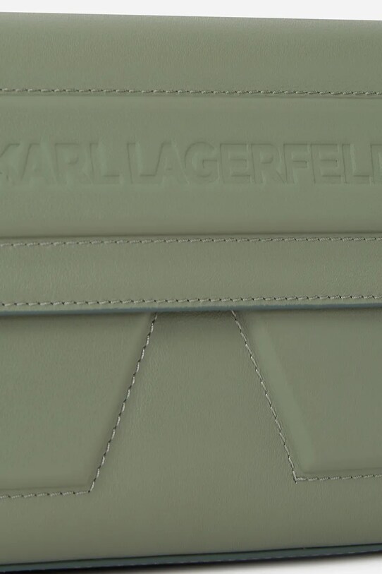 Karl Lagerfeld torebka skórzana zielony A2W30198