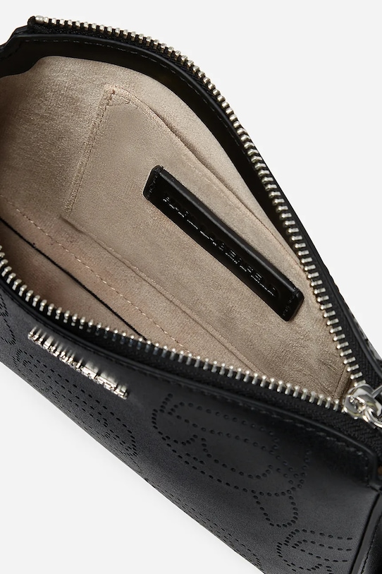 Doplnky Kožená kabelka Karl Lagerfeld IKON A2W32017 čierna