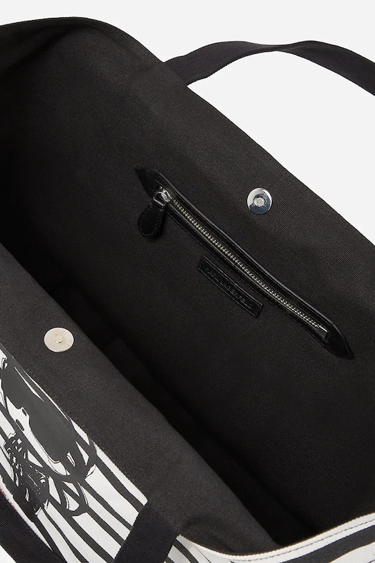 Хлопковая сумка Karl Lagerfeld IKON A2W50001 чёрный