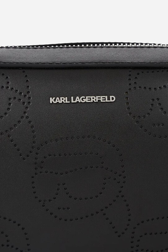 Karl Lagerfeld torebka skórzana czarny A2W30066